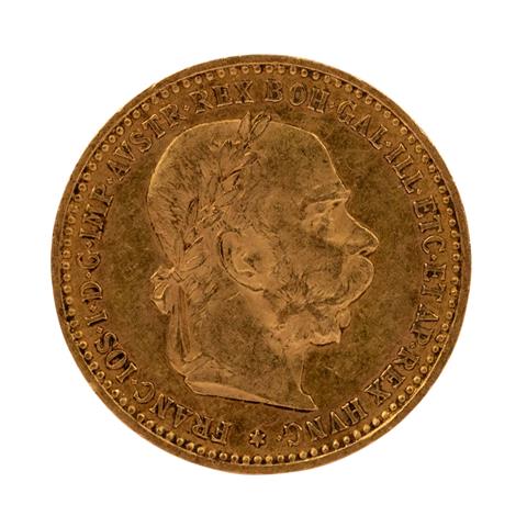 Österreich/GOLD - 10 Kronen 1896,