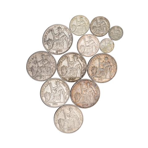 Konvolut Münzen aus Französisch-Indochina -