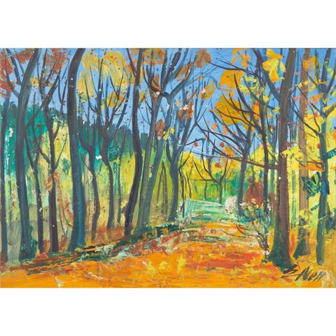 NELL, EUGEN (1905-1994), "Parklandschaft mit Bäumen",