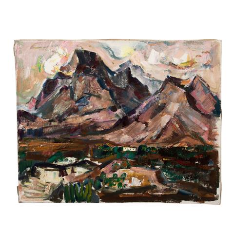 SCHOBER, PETER JAKOB (1897-1983), "Teneriffen-Landschaft",