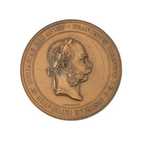 Österreich / Haus Habsburg - Eröffnung Suez Kanal, Bronze Medaille 1869,