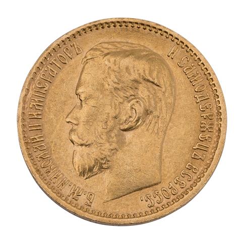 Russland/GOLD - 5 Rubel 1898 r