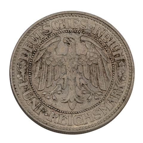 Deutsches Kaiserreich / Weimarer Republik - 5 Mark 1928/A,