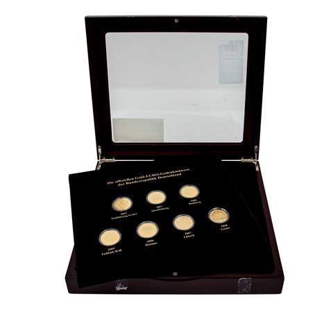 BRD-Gold-Set mit 14 x 100€ - "Die offiziellen Gold-EURO-Gedenkmünzen der BRD"