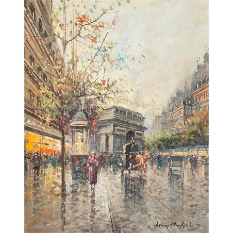 BLANCHARD, ANTOINE (1910-1988), "Paris, Champs-Élysées in Richtung Arc de Triomphe",
