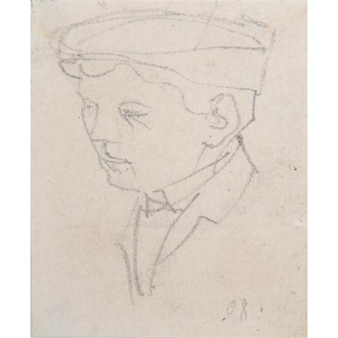 STIRNER, Karl, ATTRIBUIERT (1882-1943), "Junger Mann mit Kappe",