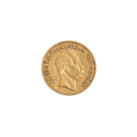 Hessen/GOLD - 10 Mark 1872 H