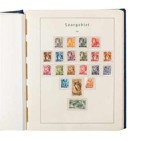 Saarland - 1947-1956 mit Dienstmarken O, Kat.-Wert: ca. 9.500,-€