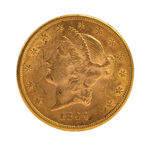 USA/GOLD - 20 Dollars 1892 Liberty Head,