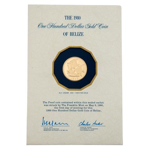 Belize/GOLD - 100 Dollars 1980,