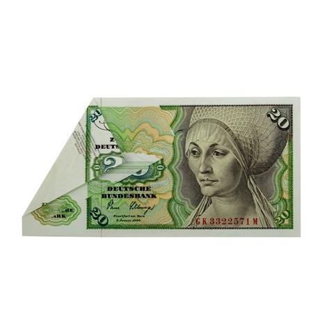 Seltener Fehldruck - 20 DM Banknote