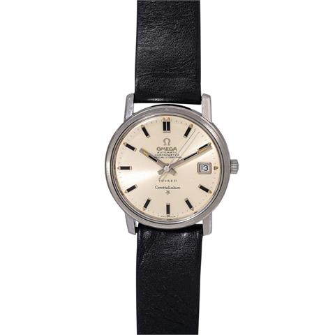 OMEGA Vintage Constellation Chronometer "TÜRLER" doppelt signierte Herren Armbanduhr, Ref. 168.018. Full Set aus 1968.