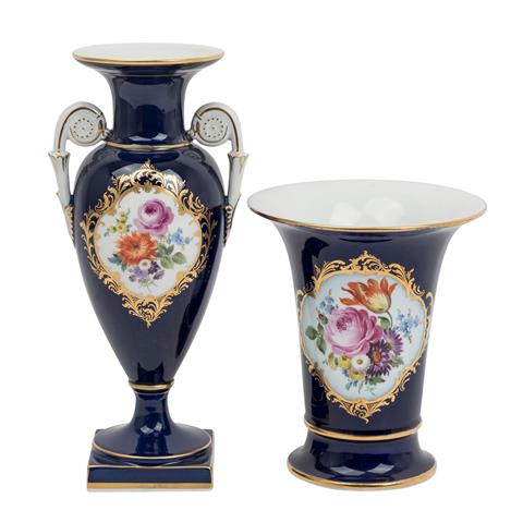 MEISSEN zwei Vasen, 1924-34 und später,