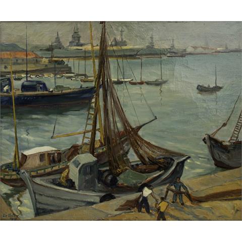 THÉLIER, LIÉ (Condé sur Escaut 1902-1976 Albstadt), "Port de Toulon II",