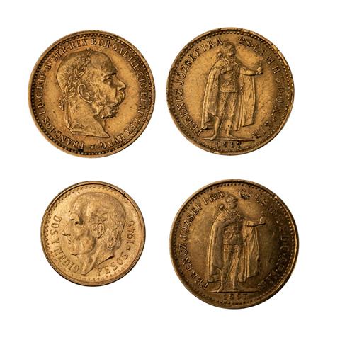 Ungarn/Österreich GOLD - 2 x 10 Kronen