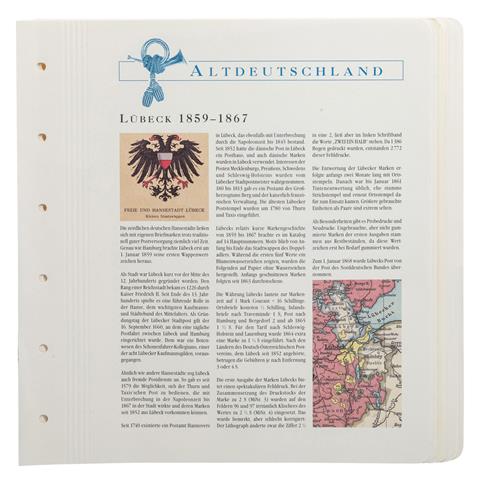 Altdeutschland / Freie und Hansestadt Lübeck - 1859/67, Teilsammlung,
