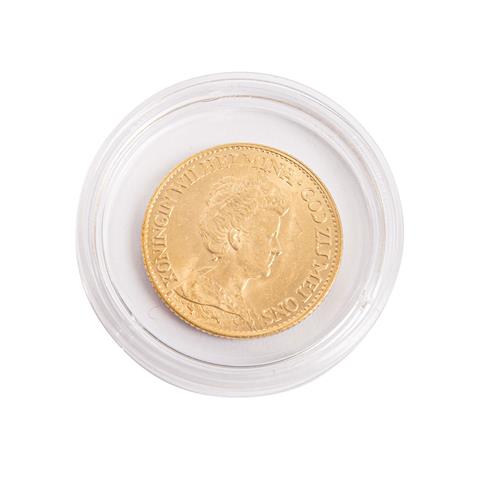 Niederlande / Gold - 10 Gulden 1917, Wilhelmina,