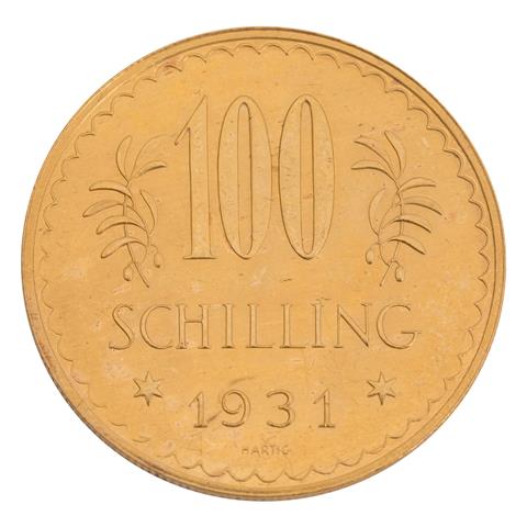 Österreich 1. Republik (1918-1938) / GOLD - 100 Schilling 1931,