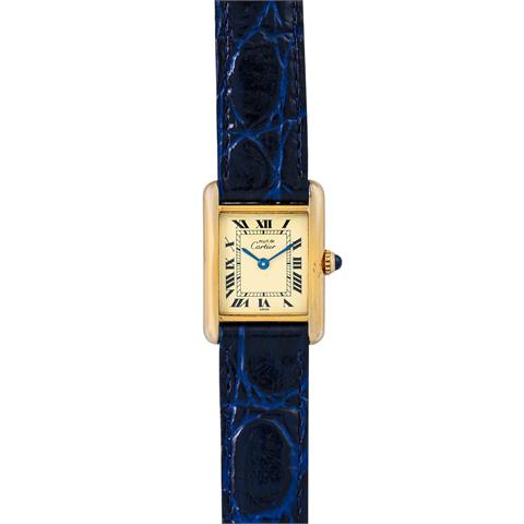 Cartier Tank Vermeil Vintage Damen Uhr, Ref. 5057001