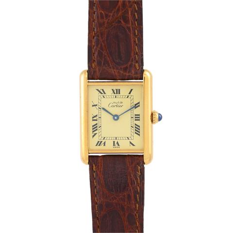 CARTIER VintageTank Vermeil, Ref. 590005. Armbanduhr.