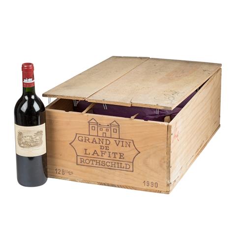 CHÂTEAU LAFITE 11 Flaschen ROTHSCHILD 'Grand Vin de Lafite' mit OHK 1990