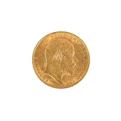 Großbritannien - Edward VII, 1 x 1 Sovereign 1903 /GOLD,
