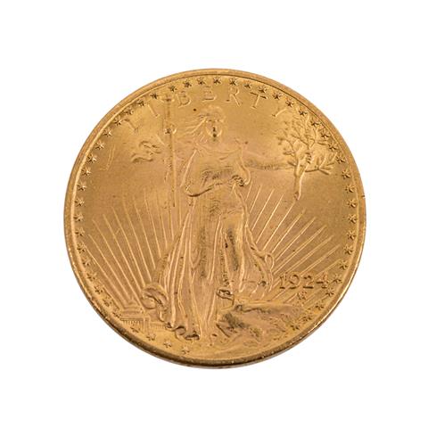 USA 20$ Double Eagle St. Gaudens 1924 /GOLD