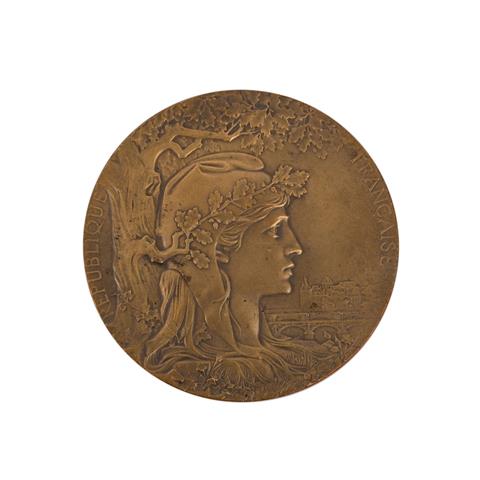 Frankreich - Bronzene Preismedaille der Weltausstellung in Paris 1900,