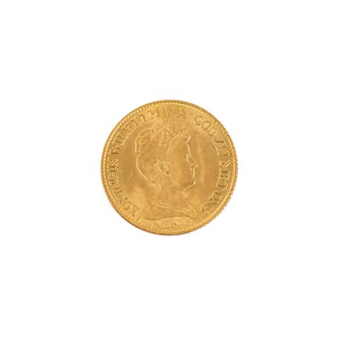 Niederlande - Königin Wilhelmina, 10 Gulden 1917, GOLD,