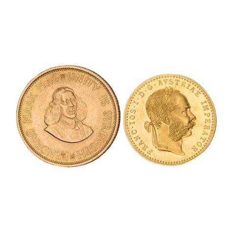 2 Goldmünzen - Südafrika 2 Rand 1963