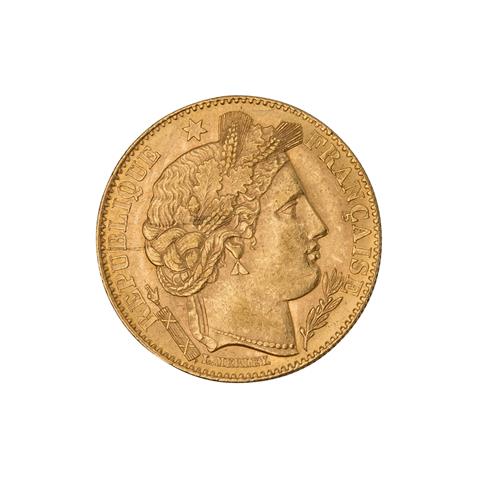 Frankreich /GOLD - 2. Republik 10 Francs 1899 A