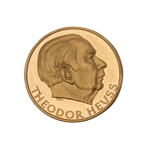 Medaille /GOLD - Theodor Heuss