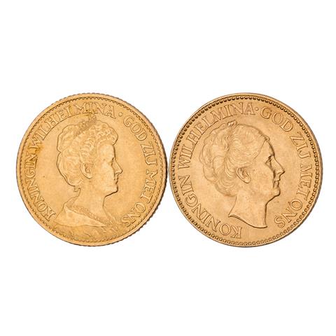 Niederlande/GOLD - 2 x 10 Gulden