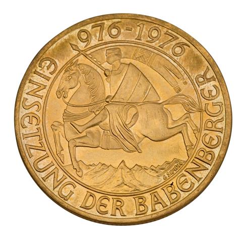Österreich/GOLD - 1000 Schilling Babenberger 1976,