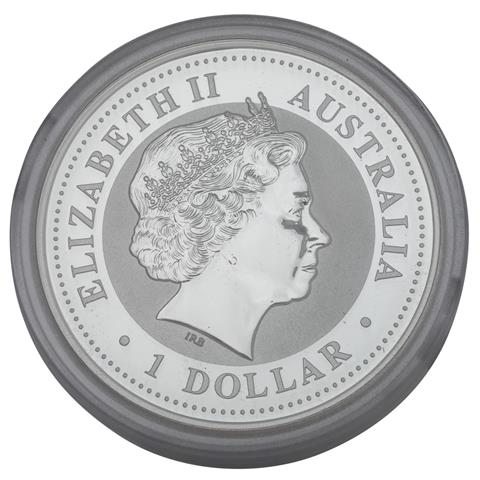 Australien /SILBER - Kookaburra 1 Dollar 2008 PP, Elisabeth II
