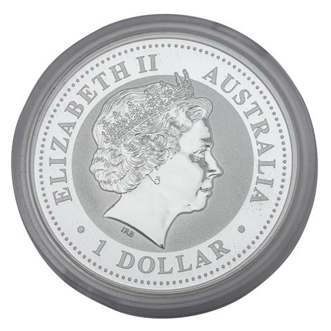 Australien /SILBER - Kookaburra 1 Dollar 2009 PP, Elisabeth II