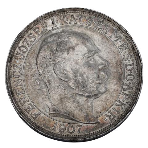 Kaisertum Österreich - 5 Kronen 1907/KB, Franz Joseph,
