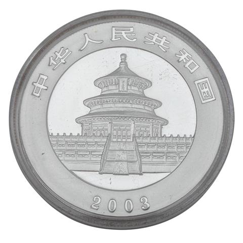 China /SILBER - 10 Yuan Panda 1 oz 2003 PP