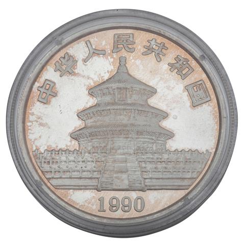 China /SILBER - 10 Yuan Panda 1oz 1990 ex PP