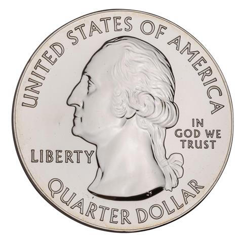 USA /SILBER - Quarter Dollar, 5 oz 'America the beautiful'