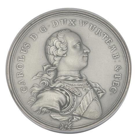 BRD - mattierte Silbergedenkmedaille Herzog Carl von Württemberg-Teck,