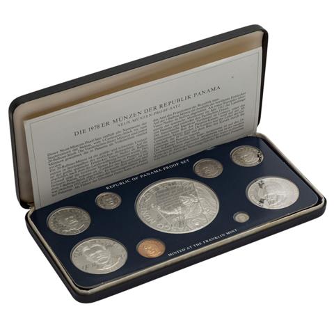 Panama - Neun-Münzen-Proof-Satz 1978