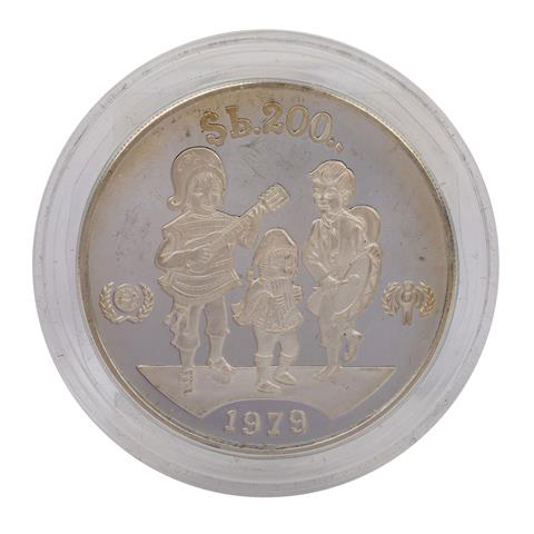 Bolivien /SILBER - 200 Pesos Bolivianos 1979 PP