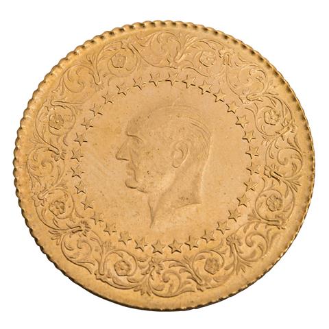 Türkei /GOLD - 50 Piaster 'Monnaie de Luxe Atatürk' 1966