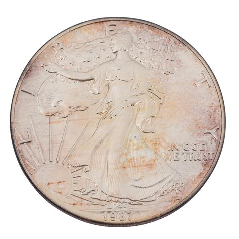 USA /SILBER - 1 oz American Silver Eagle 1 $  1987