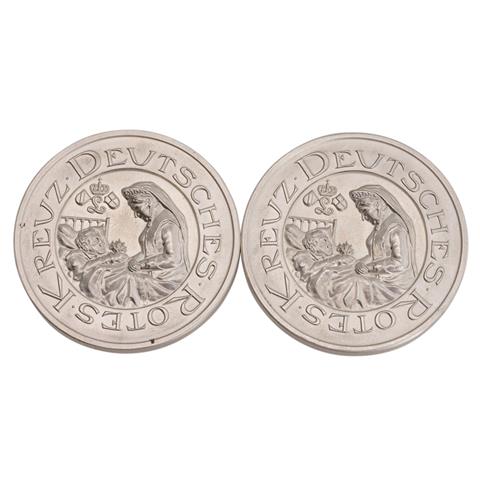 Deutsches Rotes Kreuz / Silber - 2 Medaillen 2002, auf die Gründung