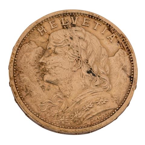 Schweiz /GOLD - 1 x 20 Sfr. Vreneli 1909 B