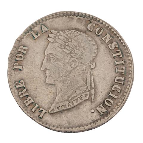 Bolivien - 4 Soles 1856, Münzzeichen von Potosi,