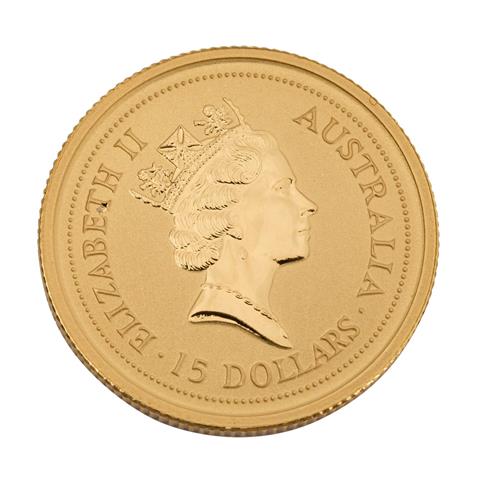 Australien /GOLD - 15 Dollars 1995, 1/10 Unze Gold