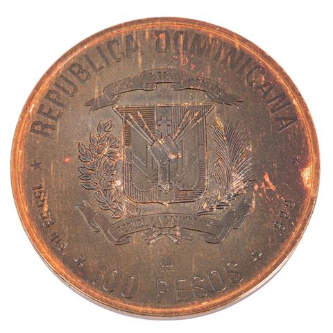 Dominikanische Republik /SILBER - 100 Pesos 1988